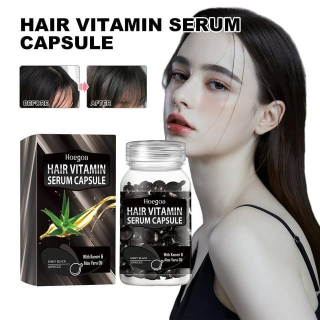 Ganfancp Aceite Capilar 30 Capsulas Aceite Capilar con para Puntas Partidas Acondicionador Hidratante Reparador de Queratina para Cabello Seco o Dañado de Todo Tipo 15Ml Ofertas Flash Liquidación 1 F