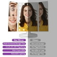 thumbnail image 5 of Hamswan Makeup Mirror with 21 LED Lights, Lighted Makeup Mirror w/ 10X 3X 2X  Magnification, Tri-fold Vanity Mirror, Touch Screen, 180 Degree Rotation, Dual Power Supply for Woman Girls - White, 5 of 10