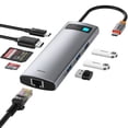 thumbnail image 1 of Estación de acoplamiento USB C Hub Baseus 8 en 1 con HDMI 4K 3 USB 3.0, 1 of 6