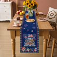 thumbnail image 2 of Independence Day Truck Table Runner 72 Inches, Blue Star Firework 4th of July Bed Runner Dresser Scarves Tabletop for Indoor Outdoor Parties/Ceremony/Banquet, 14" x 72", 2 of 9