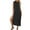 Black, variant on LYEAA Going out Dresses for Women Crew Neck Sleeveless Knit Slit Elegant Long Dresses Solid Casual Dressy Tie Waist Pullover Dresses Modest Holiday Dresses Black S