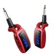 thumbnail image 4 of Receptor y transmisor de Audio CUTICAT para guitarra inalámbrico rojo con pantalla Digital, 4 of 8
