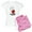 With Pink Camo Pant, variant on CafePress - Red Ribbon Westie Women's Light Pajamas - Women's Short Sleeve Print T-Shirt and Pants Light Cotton Pajama Set