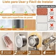 thumbnail image 4 of Estanteria Ducha Baño, Organizador Regadera Ducha Acero Carbono de Ventosa Auto-Adhesivo Sin Taladro con 5 Ganchos y 1 Toallero, Repisa de Baño Colgante Pared para Hogar Cocina, Fácil de Instalar, 4 of 4