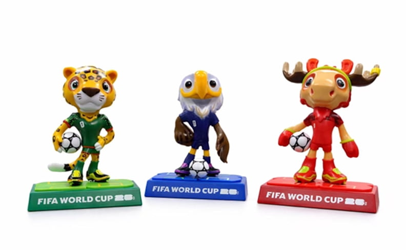 FIFA World Cup 2026 Set of 3 Collectible Mascot Figurines Clutch