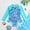 ZA Mint Green, variant on RTKFRFLM Girls Long Sleeve Rash Guard Purple Fish Scale One Piece Swimsuit with Zipper for Kids UV Protection