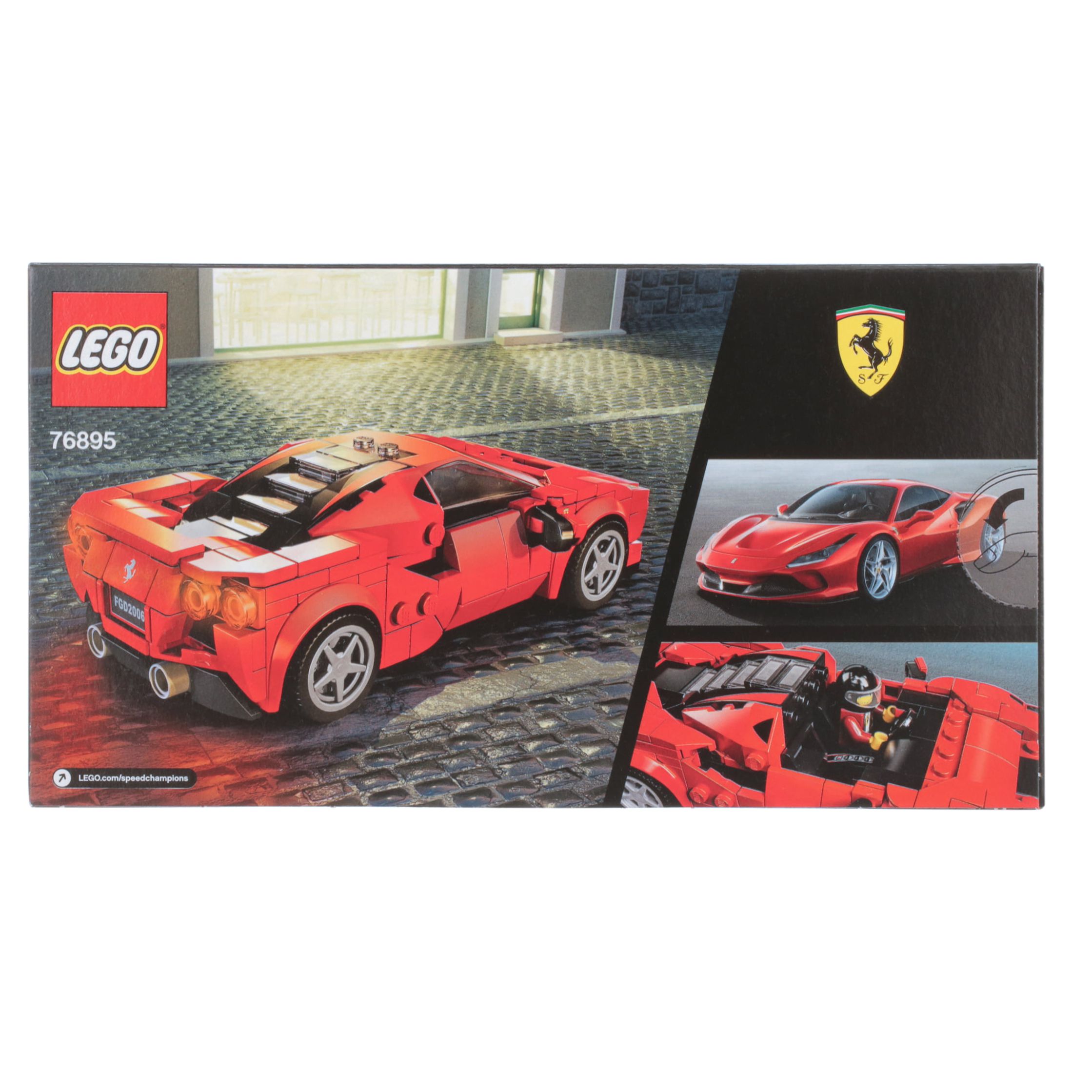 LEGO Speed Champions 76895 Ferrari F8 Tributo Racing Model Car, Vehicle Building Car (275 pieces) - image 6 of 12