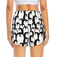 thumbnail image 4 of Fotbe Cartoon Penguin Womens High Waist Running Shorts Athletic Workout Quick Dry Shorts for Women with Pockets Gym Yoga Summer Shorts-Small, 4 of 9