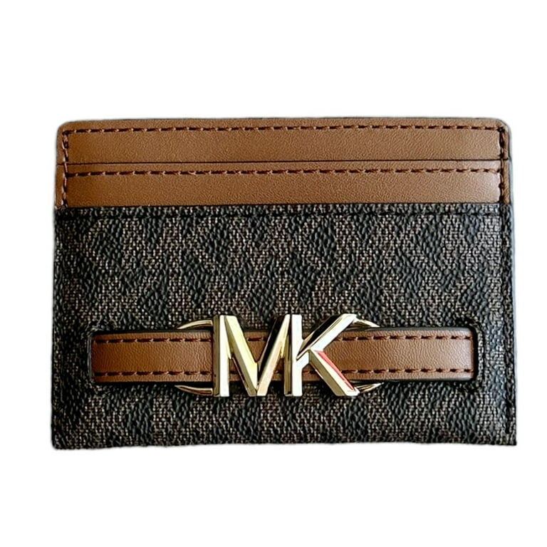 【送料&関税込】Michael Kors Card Holder With Logo Michael Kors Men's MK Logo Card Case with Bill Clip Gift Set