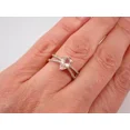thumbnail image 5 of 2Ct Pear Cut Simulated Morganite & Diamond Women's Engagement Ring 14k Rose Gold Plated Silver, 5 of 5