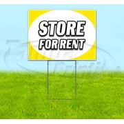 Store For Rent 18 x 24 Yard Sign, Includes Metal Step Stake