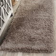 thumbnail image 3 of SAFAVIEH Indie Balfour Solid Shag Runner Rug, Mushroom, 2'3" x 9', 3 of 6