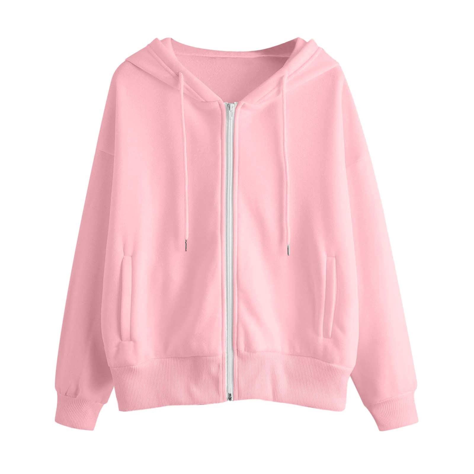 Hoodies for Women,Zipper Jacket Fashion Long Sleeve Casual Fall