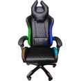 thumbnail image 1 of Silla Gaming Necnon Modelo NSG-RGB-1 (Luces LED RGB, Piel sintética, Bordado diamante, Cojín lumbar NECNON NBSGR125RG, 1 of 6