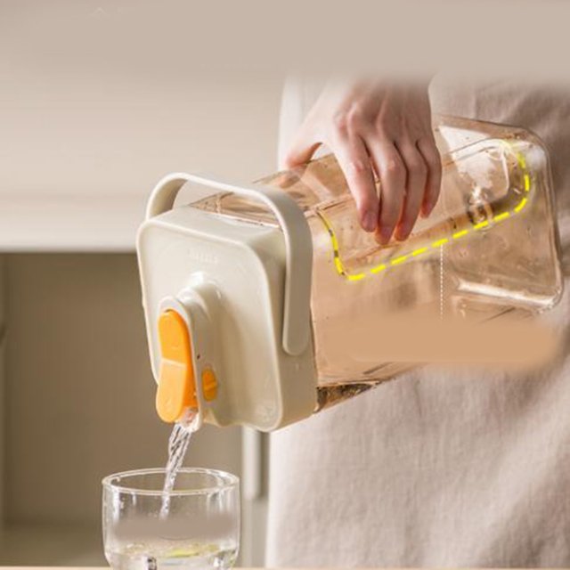 Dispensador De Bebidas De Agua Para Frigorífico De Gran Capacidad, 3500ml, Con Grifo, Duradero Y Resistente Para Acampar Al Aire Libre Y Más