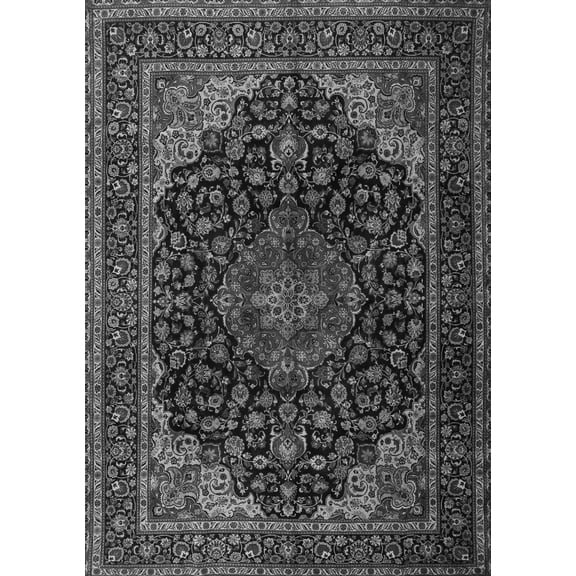 Ahgly Company Indoor Rectangle Persian Gray Traditional Area Rugs, 5' x 7'