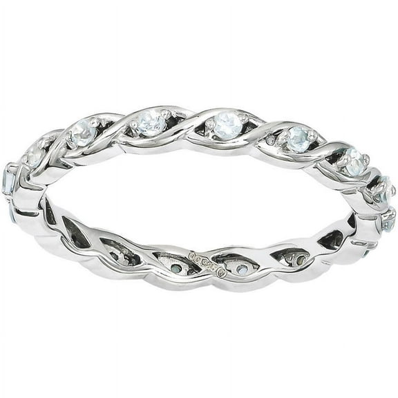 Aquamarine Sterling Silver Ring