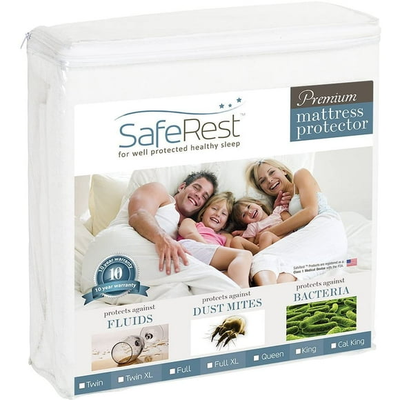Mattress Protector - Twin XL, Premium, Cotton, Waterproof Mattress Cover Protectors - White
