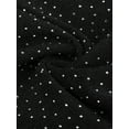 thumbnail image 5 of INSPIRE CHIC Women's Party Bodysuits Metallic Shiny Dots Square Neck Long Sleeve Tops M Black, 5 of 6