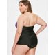 thumbnail image 4 of Camiseta sin mangas con adorno de cuello halter y talla extra Rosegal  Tankinis, 4 of 5