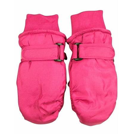 Winter Warm-Up - Little Girls Ski Mittens Fuchsia / onesize