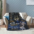 thumbnail image 5 of Son Gift from Mom Gift for Son Blanket for My Son from Mom Wolf Blanket Super Soft and Comfortable Bed Sofa Blanket Suitable for College Graduation Wedding Birthday Gift, 5 of 7