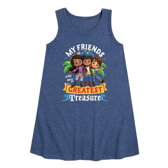 Santiago of The Sea - My Friends Greatest Treasure - Toddler and Youth Girls A-line Dress