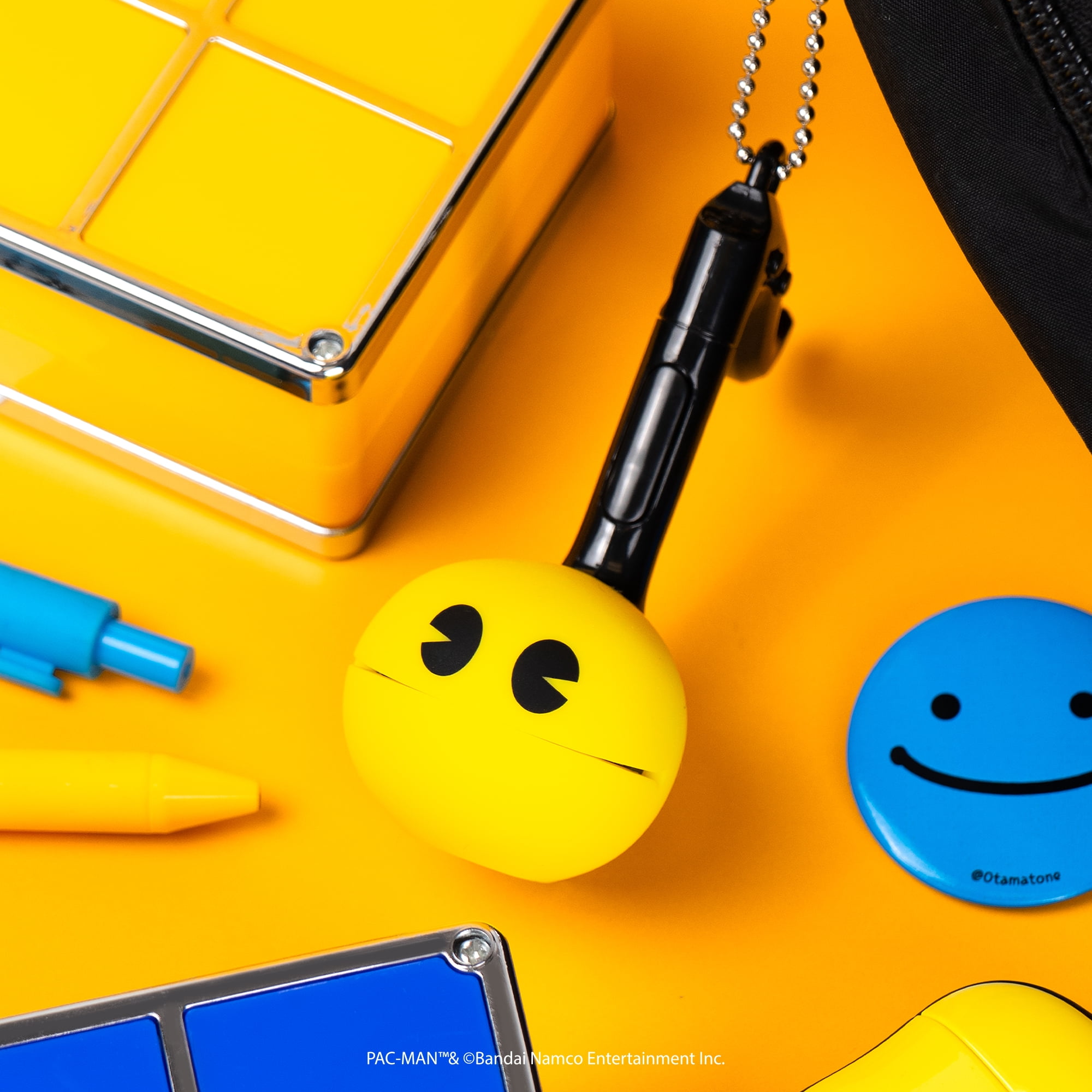 Otamatone Melody Original PAC-Man Electronic Portable Music Toy Player Synthesizer from Japan by Maywa Denki Officially Licensed Merchandise with English Instructions Keychain Accessory - PAC-Man