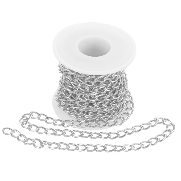 1 Roll of DIY Metal Chain Jewelry Necklace Making Link Chains Bags