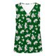 thumbnail image 2 of Mujeres sin mangas Tops verano no posicionado impreso rayas V-cuello capa base blusa casual, Mujeres V-cuello de verano Tops, 2 of 6