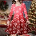 thumbnail image 2 of LUOGENLI Dresses for Girls 14-16 for Kids Toddler Girls Christmas Trees Deer Print Christmas Long Sleeve Party Princess Dress Girls Dresses 10-12 White Girls Dresses Red 10-13 Years, 2 of 5