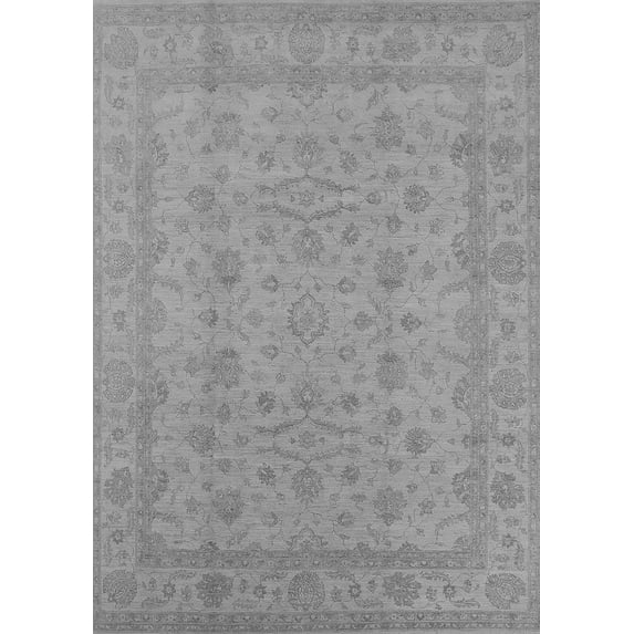 Ahgly Company Indoor Rectangle Oriental Gray Traditional Area Rugs, 6' x 9'