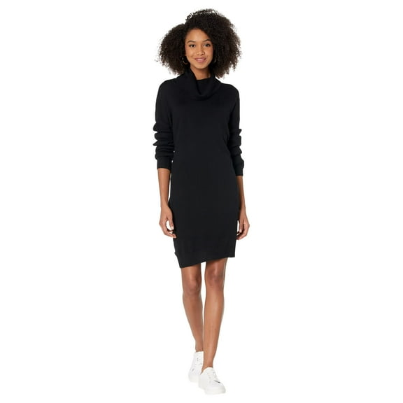Splendid Cowl Sweater Dress Black LG (Women's 10-12)