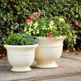 thumbnail image 4 of Southern Patio 14.96" x 14.96" x 11.5" Ivory Resin Plant Pot with UV Resistance, 4 of 11
