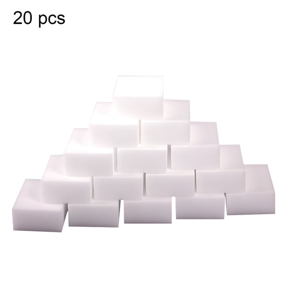 ACDANC 20 Pcs Melamine Cleaning Sponges, Multi-Purpose White