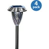 Moonrays 91757 Brushed Stainless Steel Keswick Style Solar Led Metal Path Light