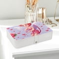 thumbnail image 6 of Cupid Earring and Bracelet Holder Organizer Box with Removable Compartment and Portable PU Leather, 6 of 6