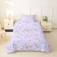 thumbnail image 2 of Erosebridal Cartoon Unicorn Girls Twin Bedding,Dreamy Princess Style Rainbow Duvet Cover Set For Kids,Reversible 2 Pieces,No Comforter, 2 of 6