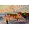 thumbnail image 2 of Haeckel, Ernst 24x17 White Modern Wood Framed Museum Art Print Titled - Die Roten Lampen vom Ceylon Ratu Pana, Laterit-Felsen bei Belligemma, 2 of 4