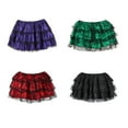 thumbnail image 6 of Yokua Women's Victorians Goth Lace Tiered Mini Skirt Party Clubwears, 6 of 9