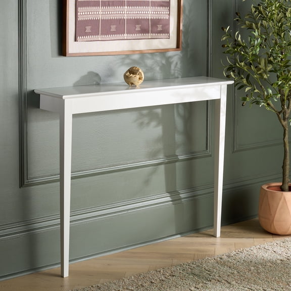 Safavieh Entil Traditional 2 Leg Wood Console Table, White