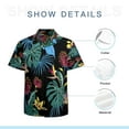 thumbnail image 7 of High Quality Hawaiian Shirts for Men Short Sleeve Aloha Beach Shirt Floral Summer Casual Button Down Shirts Blouses BPAGR5, 7 of 7