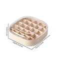 thumbnail image 3 of Ke1Clo Double Layer Jewelry Organizer Box, 36 Grid Sealed Tarnish Resistant Case, 5.9 Inch Portable Storage for Earrings Rings Necklaces, Travel Jewelry Gift, 3 of 7