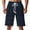 Navy, variant on hotojiny Gym Shorts Men Casual Drawstring Textured Shorts Lightweight Elastic Waist Workout Sport Summer Shorts with Pocket