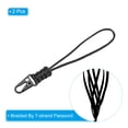 thumbnail image 3 of Wrist Lanyard with Sling Clip, Badge Cord Keychain Strap for Keys Whistle Badge Holder, Black, 2 Pack, 3 of 5