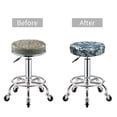 thumbnail image 3 of Dragonfly Moth Butterfly Round Bar Stool Seat Covers, Elastic Round Chair Cover Stool Seat Slipcover Bar Stool Cushions Round Pad for 12-14 inch, 3 of 5