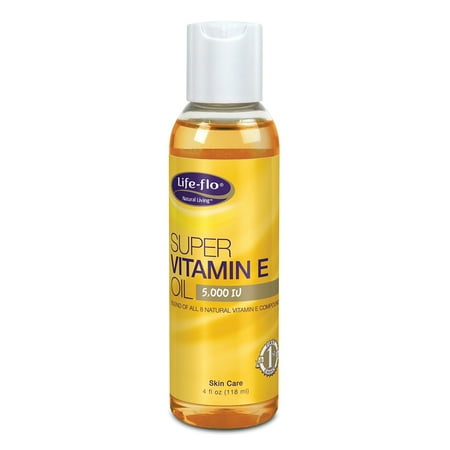 Life-flo Super Vitamin E Oil 5000IU with 8 Vitamin E Compounds | Skin & Antioxidant Support | Soothing Hydration | 4oz