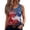 #01 Sky Blue, variant on Independence Day Shirts for Women Stars and Stripes Print Sleeveless Botton Down Scoop Neck Tunics Celebration Comfy Summer Lounge Wear Tops,XL,#01 Navy