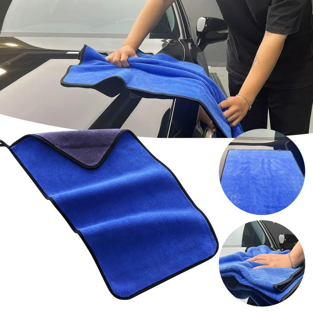 AKEGAMN Clearance! Large Microfiber Drying Towel For Car Great Thick Soft Plush Towels Quality Washable Absorbency No Scratch Lint Drying Towel Unmatched Drying Capacity! It's made from 500 GSM spli