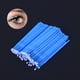 thumbnail image 3 of 100 microcepillos aplicadores desechables para extensiones de pestañas, hisopos de algodón, varitas de microcepillos, herramientas de maquillaje (azul, diámetro del cepillo: 2 mm), 3 of 7